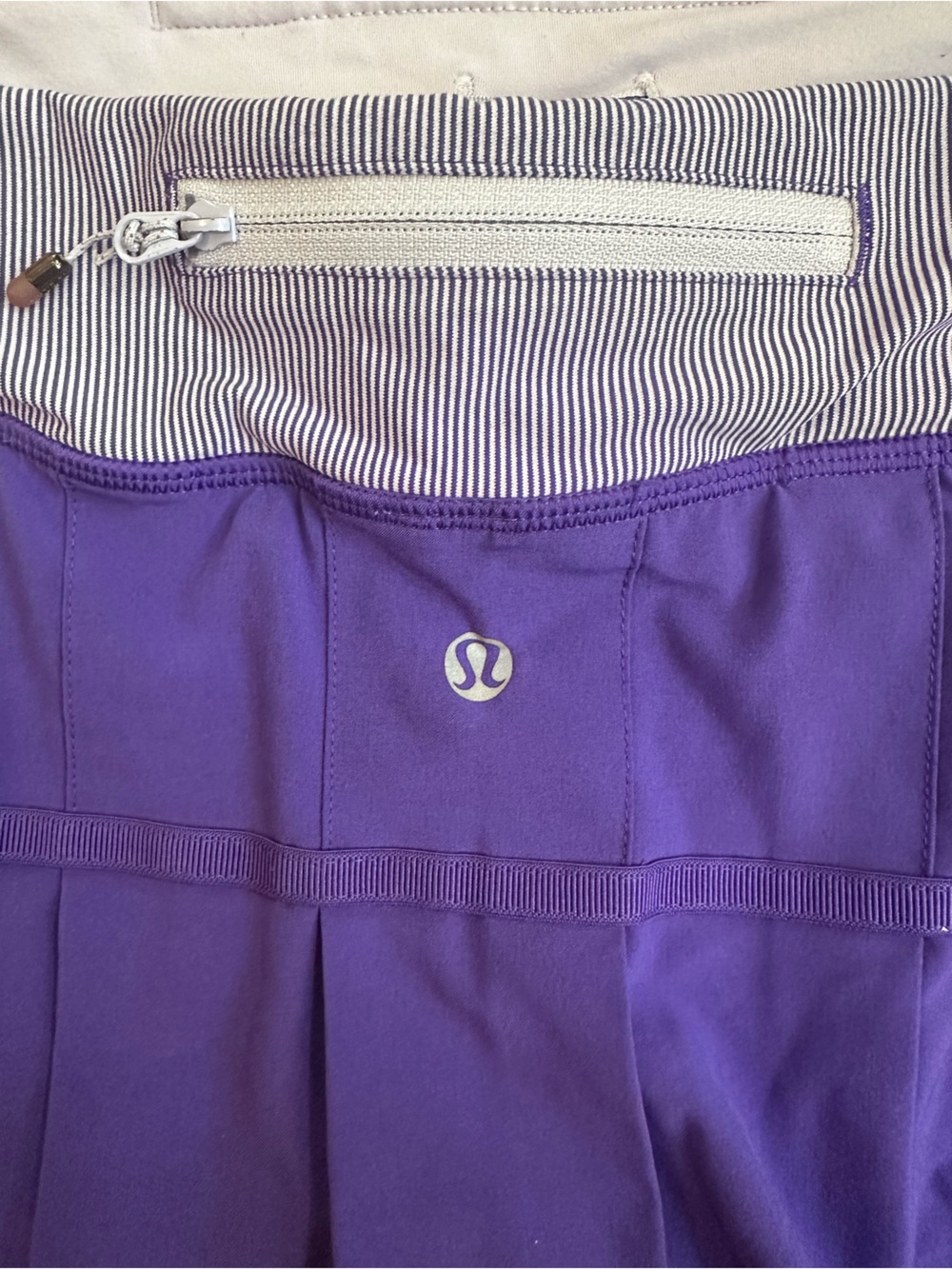 Lululemon Run Pace Setter Skirt in Bruised Berry / Wee Stripe size 10 - Picture 12 of 13